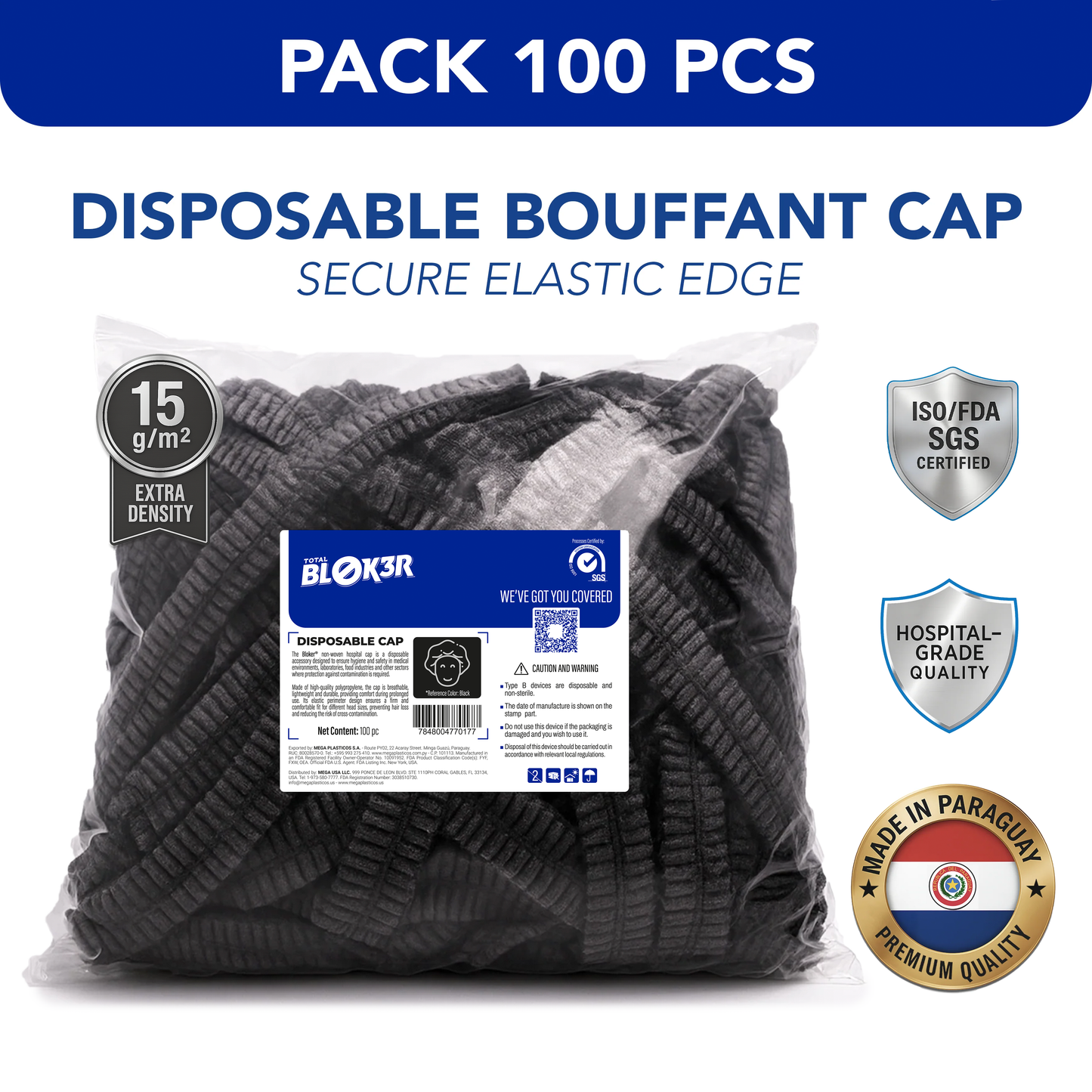 Disposable Bouffant Caps