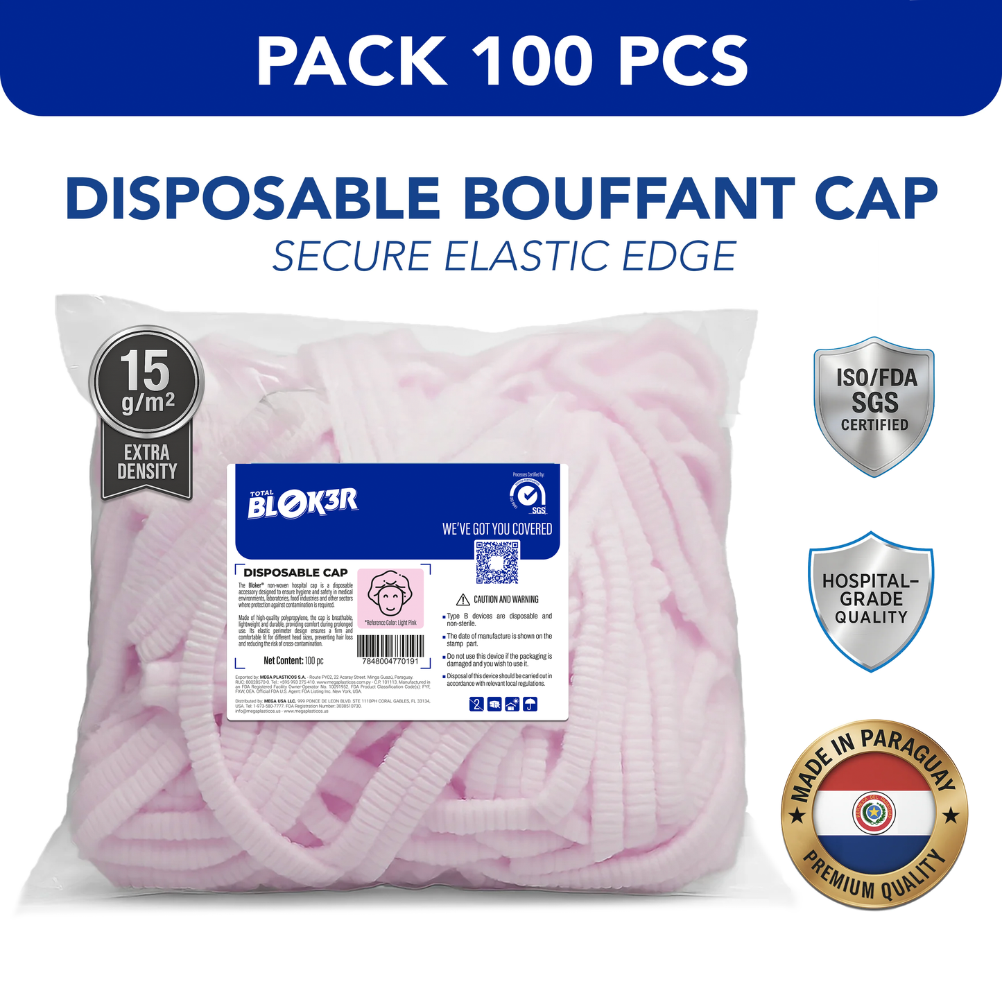 Disposable Bouffant Caps