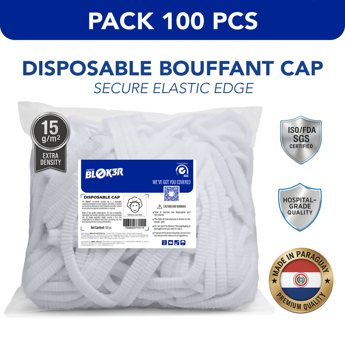 Disposable Bouffant Caps